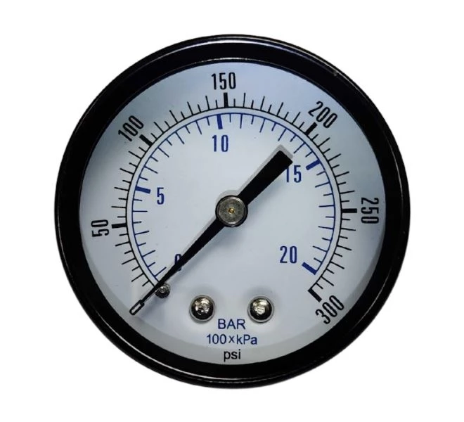 C'Aire Gauge, 300 PSI, 1/4” Center MT 3 C'Aire Gauge, 300 PSI, 1/4” Center MT