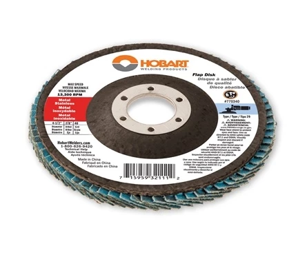 Hobart 4-1/2" X 7/8" Flap Disc 3 Hobart 4-1/2" X 7/8" Flap Disc
