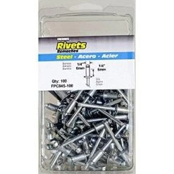 Surebonder Steel Rivets - 1/4" Diameter, 100 Count