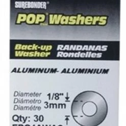 Surebonder Aluminum Rivet Washers - 30 count.
