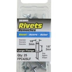 Surebonder Large Flange Steel Rivets - 25 Count