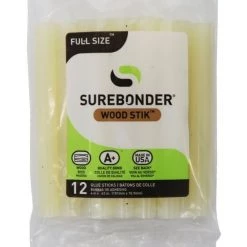 Surebonder Full Size 4" Wood Hot Glue Stick - 12 pk