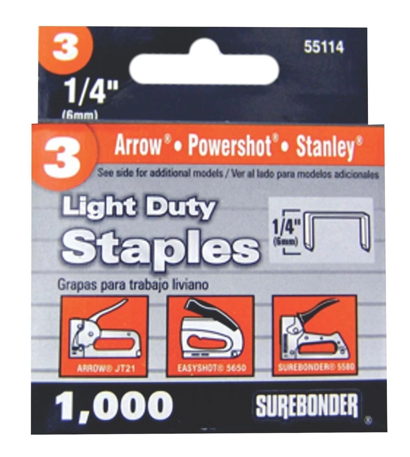 Surebonder Light Duty Staples - #3 3 Surebonder Light Duty Staples - #3
