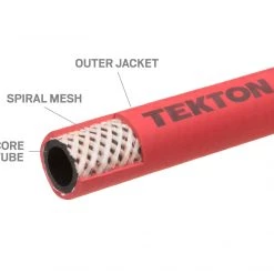 Tekton 3/8 Inch I.D. x 50 Foot Rubber Air Hose (250 PSI) -Home Improvement Sales Shop 65470578 3