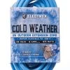 Electryx 25' Cold Weather Outdoor Extension Cord - 12 Gauge, Blue -Home Improvement Sales Shop 67240002 1