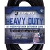 Electryx 25' Heavy Duty Indoor/Outdoor Extension Cord - 10 Gauge, Black -Home Improvement Sales Shop 67240008 1 1