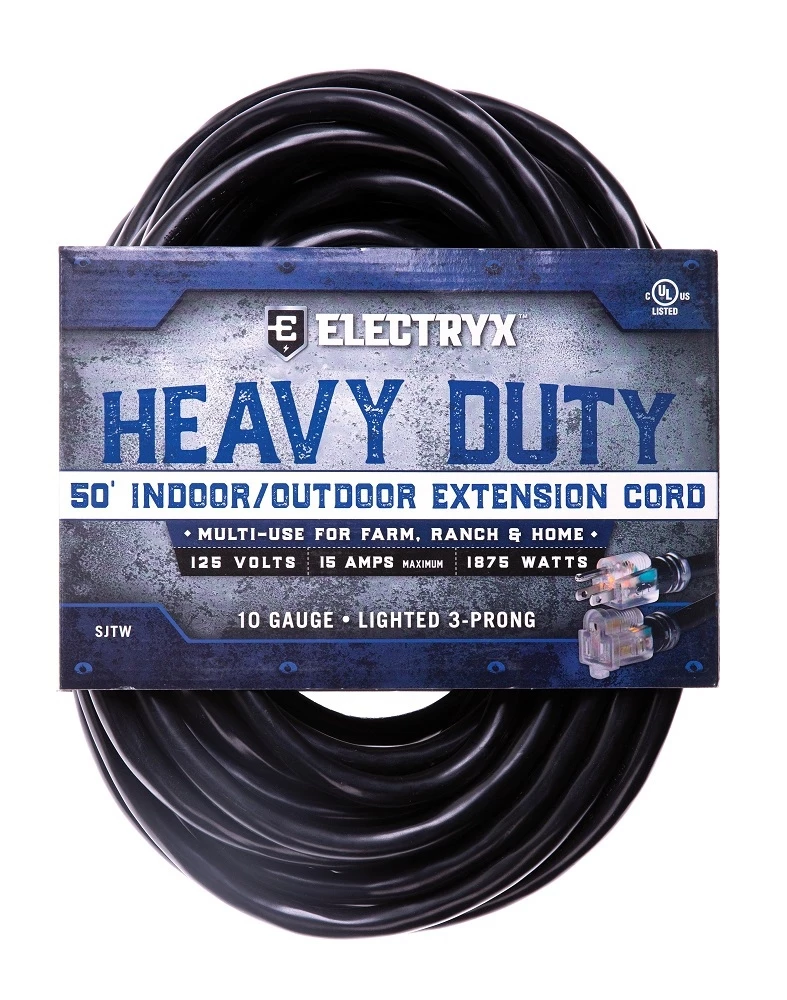 EXTENSION CORD 50'10GA LGHT BLK 3 EXTENSION CORD 50'10GA LGHT BLK