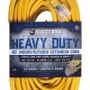 Electryx 100 ft. - 12 Gauge Heavy Duty Indoor/Outdoor Extension Cord, Yellow -Home Improvement Sales Shop 67240011 1