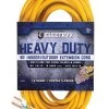 Electryx 50 ft. - 12 Gauge Heavy Duty Indoor/Outdoor Extension Cord, Yellow -Home Improvement Sales Shop 67240013 1