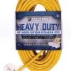 Electryx 100' Heavy Duty Indoor/Outdoor 3 Plug Extension Cord - 12 Gauge, Yellow 2 Electryx 100' Heavy Duty Indoor/Outdoor 3 Plug Extension Cord - 12 Gauge, Yellow -Home Improvement Sales Shop 67240015 1