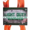 Electryx 10' Light Duty Indoor/Outdoor Extension Cord - 16 Gauge, Orange -Home Improvement Sales Shop 67240023 1