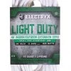 Electryx 40' Light Duty Indoor/Outdoor Extension Cord - 16 Gauge, White -Home Improvement Sales Shop 67240032 1 1