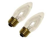 Westinghouse Torpedo 40W B11 Decorative Incandescent Bulb Warm White, 2 Pack