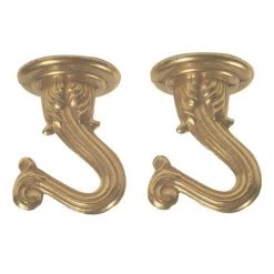 Westinghouse 1 1/2" Polished Brass Finish Swag Hooks