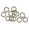 Westinghouse 1/8" Hex Nuts Solid Brass, 12 Pack