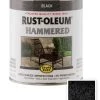 Rust-Oleum Stops Rust Hammered Brush-On Paint - Black, Quart -Home Improvement Sales Shop 6850720 1