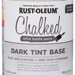 Rust-Oleum Chalked Paint Ultra Matte Paint Dark Tint Base – 29 oz
