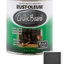 Rust-Oleum SPECIALTY Chalkboard Brush-On – Black, Quart