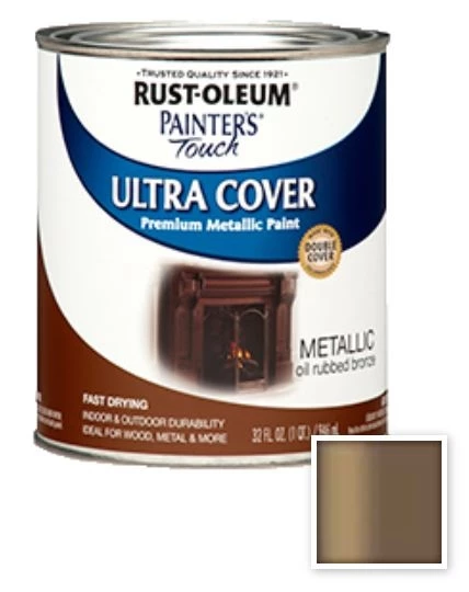 Rust-Oleum Painter's Touch Ultra Cover Metallic Paint- Quart 3 Rust-Oleum Painter's Touch Ultra Cover Metallic Paint- Quart