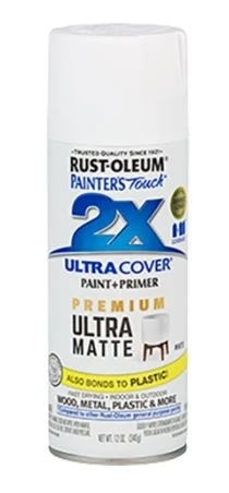 Rust-Oleum Painter's Touch 2X Ultra Cover Ultra Matte Spray Paint 3 Rust-Oleum Painter's Touch 2X Ultra Cover Ultra Matte Spray Paint
