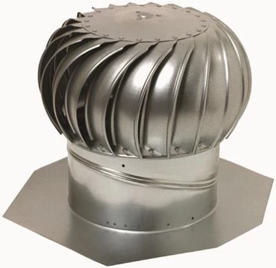 Lomanco Whirlybird 12" Galvanized Wind Turbine with Base 3 Lomanco Whirlybird 12" Galvanized Wind Turbine with Base