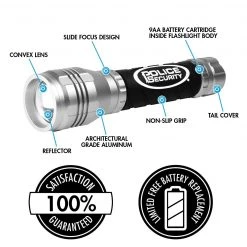 Police Security Zephyr 9AA Flashlight -Home Improvement Sales Shop 69610010 4 1