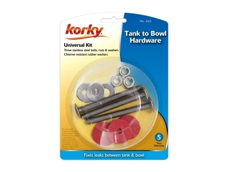 Korky Toilet Tank to Bowl Hardware Kit 3 Korky Toilet Tank to Bowl Hardware Kit