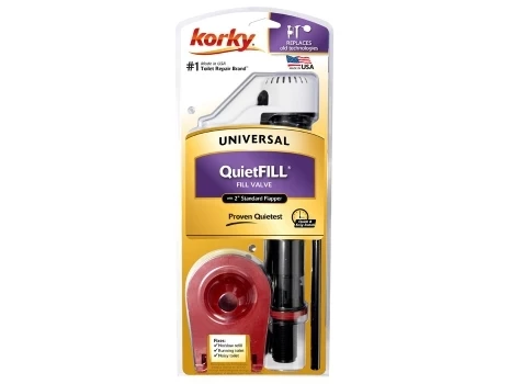 Korky QuietFill Fill Valve & Premium Flapper Kit 3 Korky QuietFill Fill Valve & Premium Flapper Kit