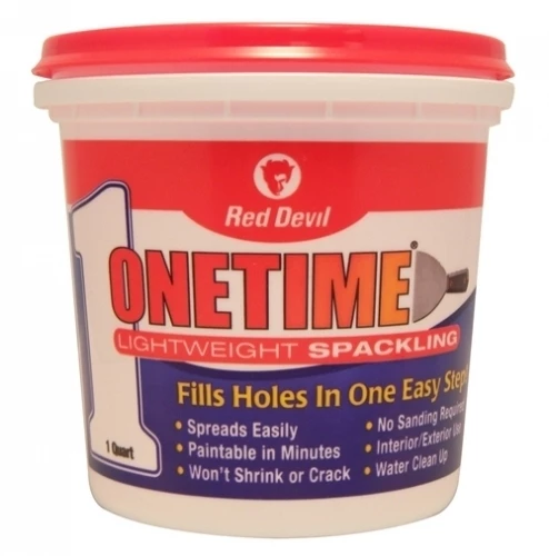 Red Devil Onetime® Lightweight Spackling (1 Quart) 3 Red Devil Onetime® Lightweight Spackling (1 Quart)