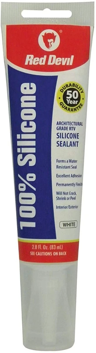 Red Devil 100% Silicone Sealant Squeeze Tube (2.8 oz) 3 Red Devil 100% Silicone Sealant Squeeze Tube (2.8 oz)