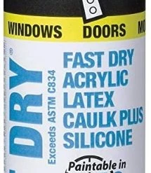 ALEX FAST DRY Acrylic Latex Caulk Plus Silicone 10.1 FL OZ White