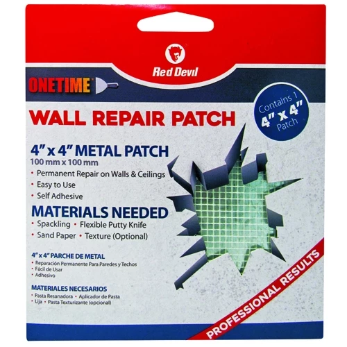 Red Devil 4" x 4" Onetime® Wall Repair Patch 3 Red Devil 4" x 4" Onetime® Wall Repair Patch