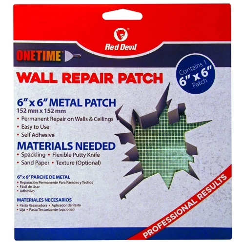 Red Devil 6" x 6" Wall Patch 3 Red Devil 6" x 6" Wall Patch
