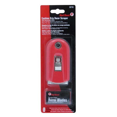 Red Devil Cushion Grip Razor Scraper 3 Red Devil Cushion Grip Razor Scraper