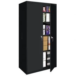 Steel Cabinets USA FS-36-B Storage Cabinet Assembled 36x18x72 Black