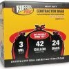 Ruffies 42 Gallon Black Contractor Bags, 24 Count -Home Improvement Sales Shop 71uabfeqihl ac sl1338