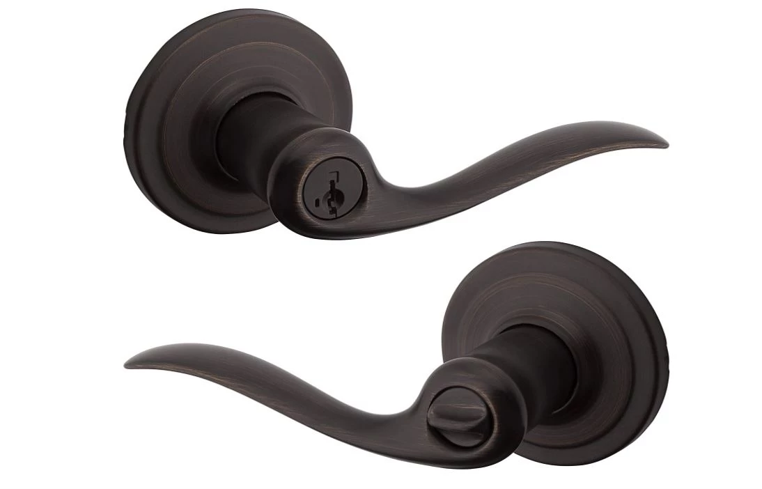 Kwikset Tustin SmartKey Entry Lever, Venetian Bronze 3 Kwikset Tustin SmartKey Entry Lever, Venetian Bronze
