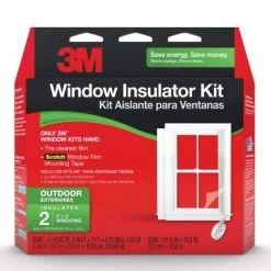 3M Clear Outdoor Window Film Insulator Kit 62 in. W X 84 in. L