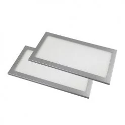 Amertac Tavo LED Under Cabinet Panel Lights, Silver | TAVO-L09S-N2