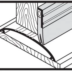 M-D Aluminum Heavy Duty Door Sweep EXV, 36 Inches -Home Improvement Sales Shop 7390577 2