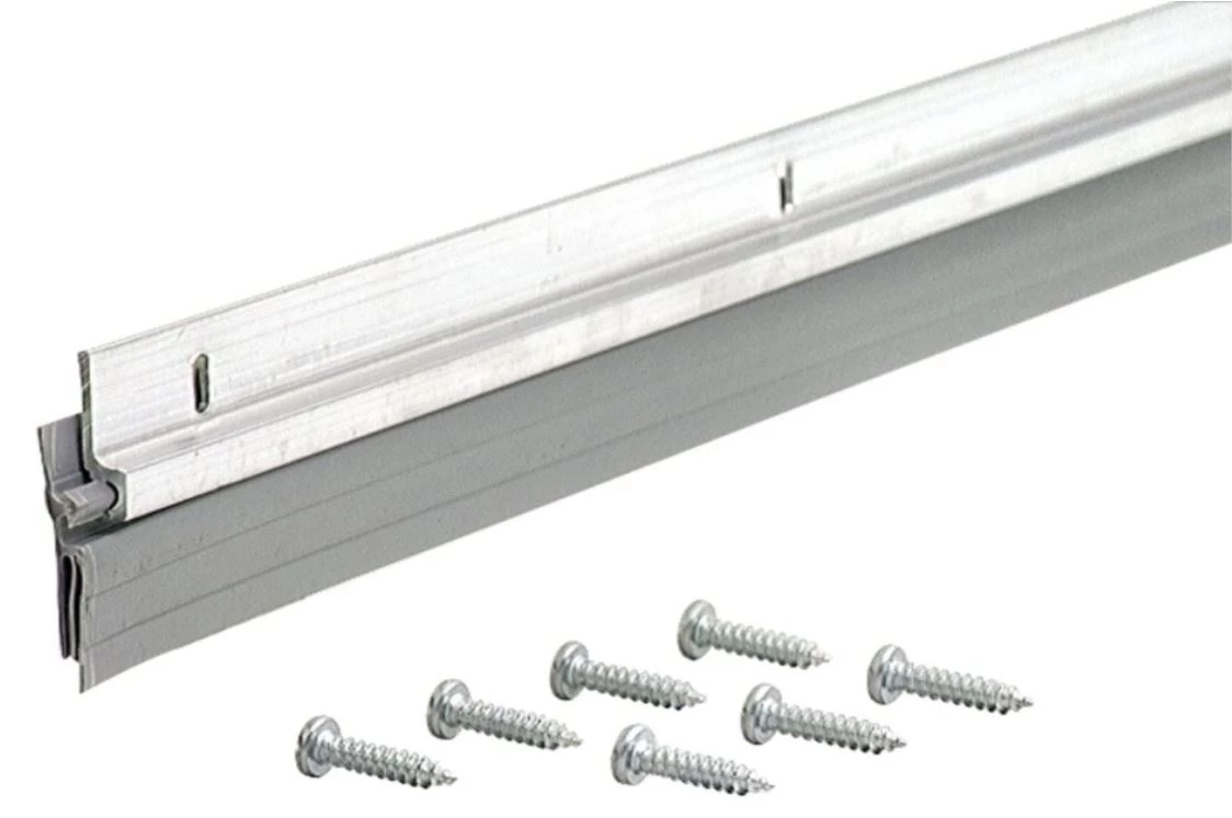M-D Standard Fin Door Sweep DV-1, 36-Inch, Silver, Aluminum 3 M-D Standard Fin Door Sweep DV-1, 36-Inch, Silver, Aluminum