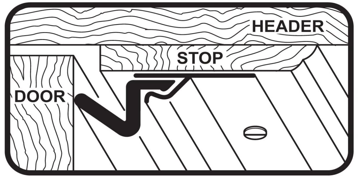 M-D Compression Weather Stripping with Aluminum Stop, 36" x 84" 5 M-D Compression Weather Stripping with Aluminum Stop, 36" x 84" - Image 3