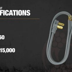 Southwire 6/2-8/1 Flat Range Cord - 50 Amp -Home Improvement Sales Shop 7610000 5