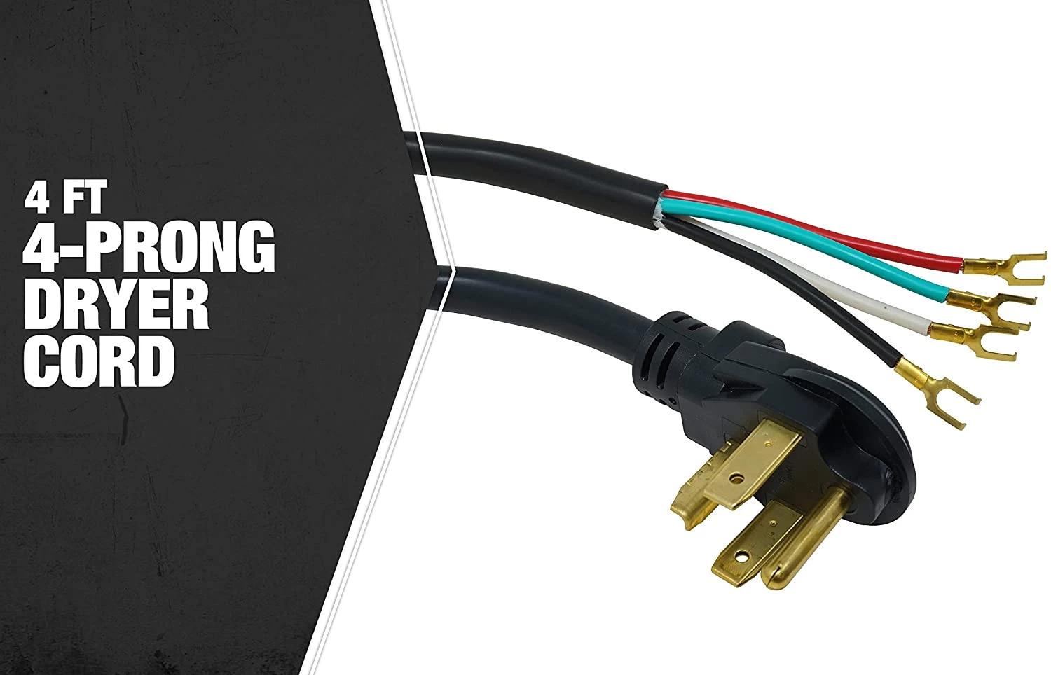 Southwire 10/4 4' Round Dryer Cord – 50 Amp 5 Southwire 10/4 4' Round Dryer Cord – 50 Amp - Image 3