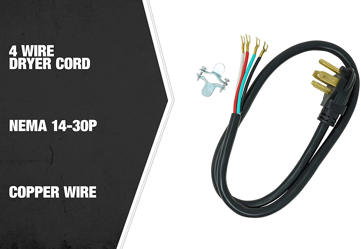 Southwire 10/4 4' Round Dryer Cord – 50 Amp 6 Southwire 10/4 4' Round Dryer Cord – 50 Amp - Image 4
