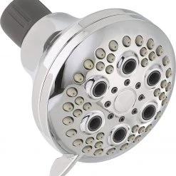 Peerless Water-Saving Five Spray Massage Shower Head – Chrome Finish