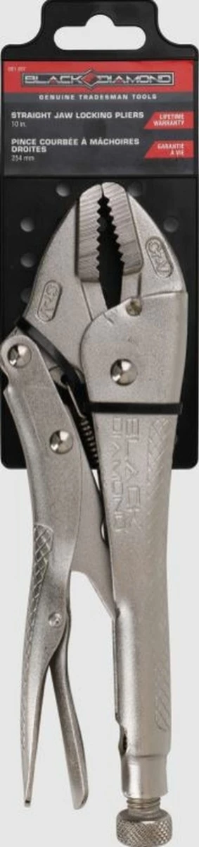 Black Diamond 10" Straight Jaw Locking Pliers 3 Black Diamond 10" Straight Jaw Locking Pliers