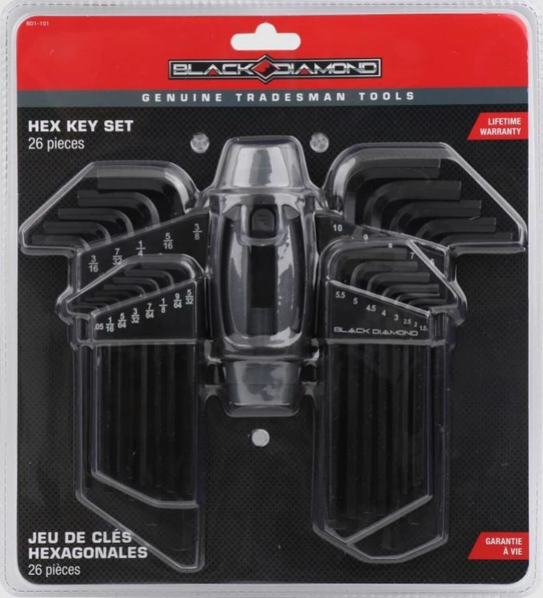 Black Diamond 26 Piece Hex Key Set 3 Black Diamond 26 Piece Hex Key Set