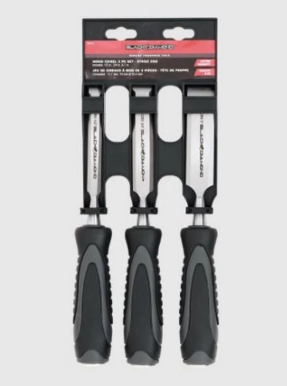 Black Diamond 3 pc. Wood Chisel Set 3 Black Diamond 3 pc. Wood Chisel Set