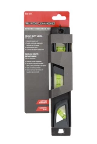 Black Diamond Aluminum Heavy Duty 9" Level with Magnet 3 Black Diamond Aluminum Heavy Duty 9" Level with Magnet